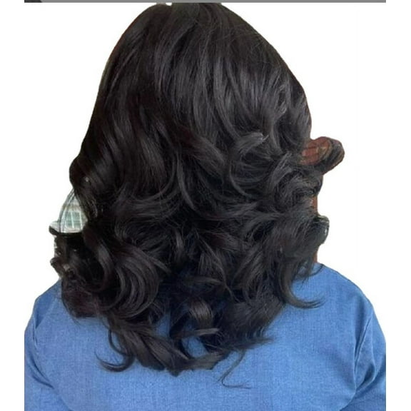 LHWEN 1 Beauty Salon Straight Hair Fun Lace Wavy Curls Braided Hair Synthetic Hair bohon Perfect for Party Everyday