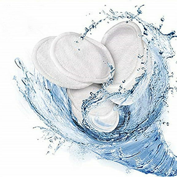 LHWEN 10 Reusable Makeup Remover Pads Natural Cotton Rounds Face Cleaner Eye Makeup Remover Soft Natural Fabric Biodegradable Gentle Effective Sensitive Skin Reusable Washable Portable Travel
