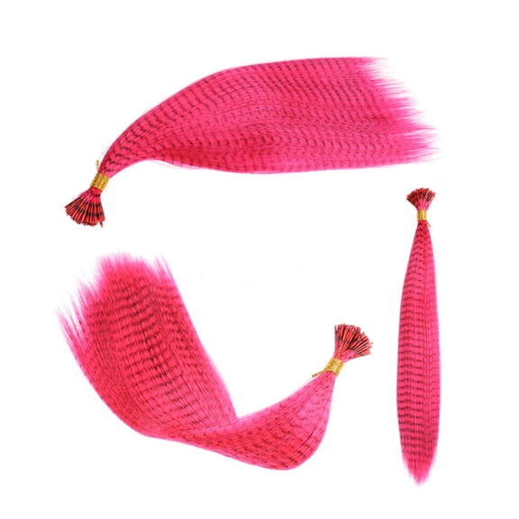 LHWEN 100 Pcs 1 Pack Of Colored Feather Hair Extension Stick Hair Extension Hair Strand Fiber Stick Hair Wig 13 Colors Beauty Salon Straight Hair Fun Lace Wavy Curls Braided Hair Synthetic