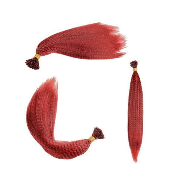 LHWEN 100 Pcs 1 Pack Of Colored Feather Hair Extension Stick Hair Extension Hair Strand Fiber Stick Hair Wig 13 Colors Beauty Salon Straight Hair Fun Lace Wavy Curls Braided Hair Synthetic