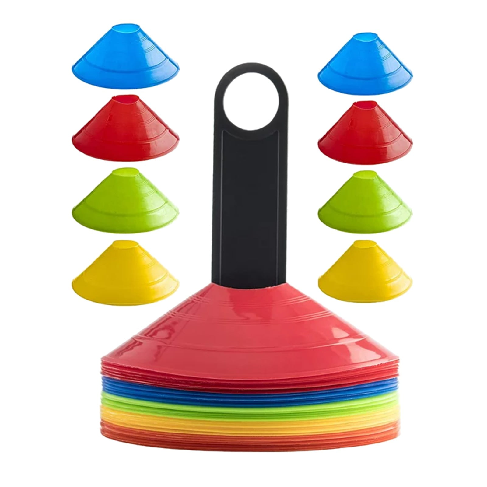 LHWEN 18g Football Training Logo Disc Set Plastic Obstacle Markers ...