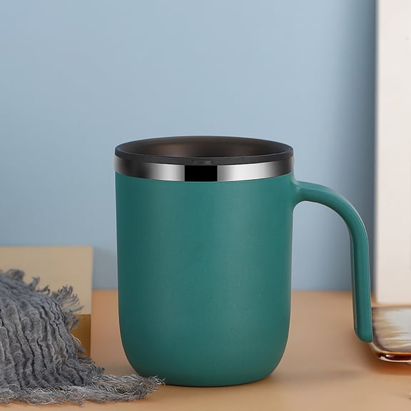 LHWEN 1PC Stainless Mug Coffee Mug Large Milk Cup Personality Cup Cute Breakfast Cup Couple Drink Water Cup Odorless Easy Clean Holds Milk Coffee Water Simple Fashion Design Anti-Fall Practical