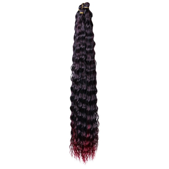 LHWEN 20 Inch Water Brazilian Virgin Human Hair 10A Unprocessed Wet and Wavy Bundles Double Weft Deep Curly Weave 1 Bundle Soft Silky No Shedding No Knotting