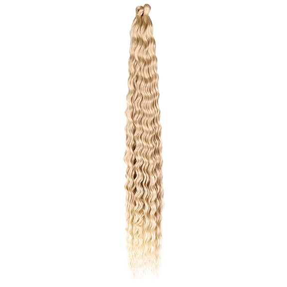 LHWEN 20 Inch Water Brazilian Virgin Human Hair 10A Unprocessed Wet and Wavy Bundles Double Weft Deep Curly Weave 1 Bundle Soft Silky No Shedding No Knotting