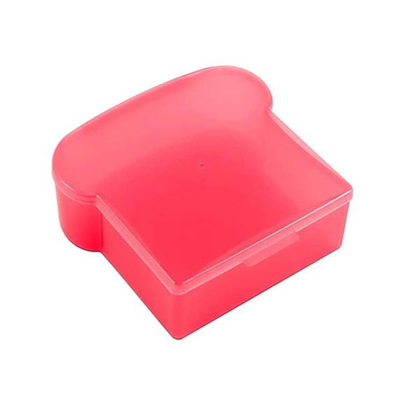 LHWEN 20 Oz Sandwich Box Food Grade Pp Microwave Safe Storage Container for Lunch Prep Sandwiches Fruits and Veggies Snap-On Lid Easy to Open and Close Durable and Bpa Free 5.5" X 4.7" X 2"