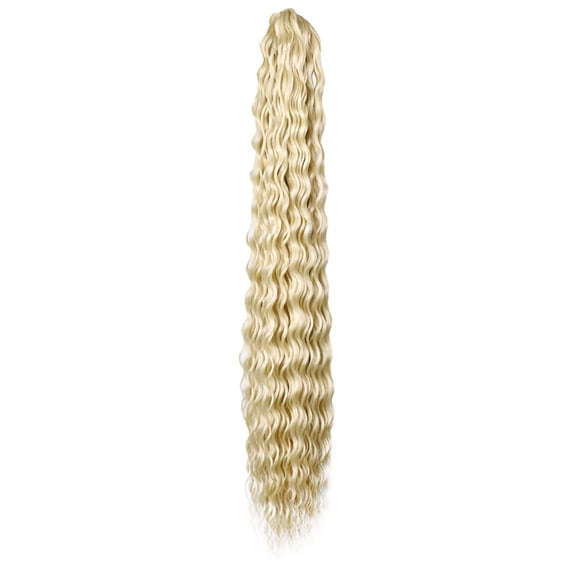 LHWEN 24 Inch Water Brazilian Virgin Human Hair 10A Unprocessed Wet and Wavy Bundles Double Weft Deep Curly Weave 3 Bundles Soft Silky No Shedding No Knotting