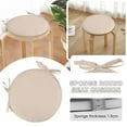 thumbnail image 1 of LHWEN 2pc Round Cushion for Car Seat Outdoor Chair Patio Stool Sofa Sponge Seat Cushions for Home Kitchen Floor Lightweight Breathable Soft Fabric Thick Polyester Filling Comfortable Summer Use, 1 of 9