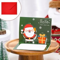 LHWEN 3D Greeting Card Creative Christmas Message Card Holiday Greeting Card Snowman Bear Design Christmas Card Space for Personal Messages -Up Card for Family Friends Festive Wishes