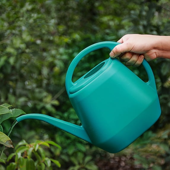 LHWEN 4l Large Capacity Garden Watering Can Durable Plastic With Long Spout For Precise Watering Lightweight And Portable With Ergonomic Handle Indoor And Outdoor Plants Succulent Garden Beds