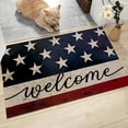 thumbnail image 1 of LHWEN 4th Of July Door Mat Patriotic Doormat Entryway Rug Independence Day Welcome Mat Stain Fade Outdoor Mat Decorative Home Decor Indoor Outdoor Use Slip Rug High Foot Traffic Mat, 1 of 9