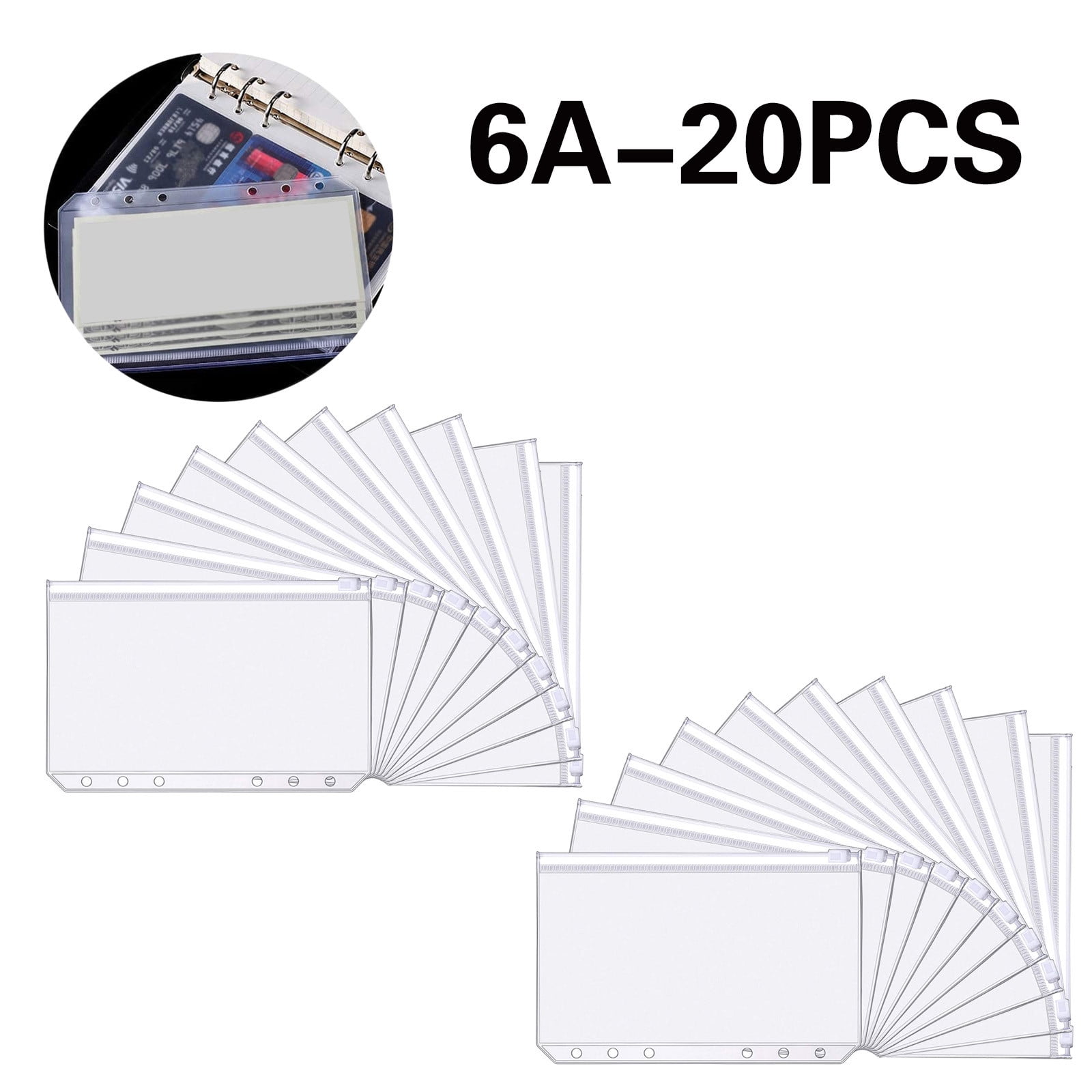 FUNOMOCYA 50 Stuks Zelfklevende Plastic Labelhouders Transparante