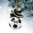 thumbnail image 1 of LHWEN Acrylic Personalised Christmas Ornaments Football Players Lovers Decor Owl Shape Scarf Decoration Hanging Pendant Lightweight Tree Ornaments Wall Window Photo Background Indoor Outdoor, 1 of 3