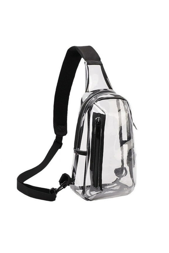 Adjustable Belt Transparent Waist Bag with USB Charging Clear Fanny Pack Cute and Multipurpose Design for Travel and Sports Foldable for Easy Storage Convenient Exterior Pocket for Ideal