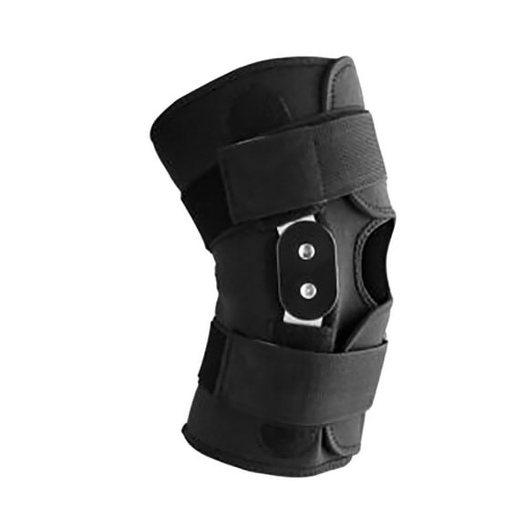 LHWEN Adjustable Hinged Knee Support Brace Detachable Aluminum Plate Stabilizer Breathable Mesh Wrap Sleeve Sports Knee Cap Compression for Running Cycling Gym Injury Recovery Elastic Pressure Support