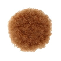 LHWEN African Drawstring Ponytail, Premium Synthetic Curly Natural Drawstring Ponytail Beauty Salon Straight Hair Fun Lace Wavy Curls Braided Hair Synthetic Hair bohon Perfect for Party Everyday