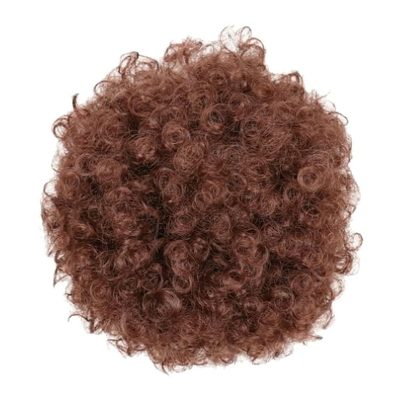 LHWEN African Drawstring Ponytail, Premium Synthetic Curly Natural Drawstring Ponytail Beauty Salon Straight Hair Fun Lace Wavy Curls Braided Hair Synthetic Hair bohon Perfect for Party Everyday