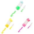 thumbnail image 1 of LHWEN Baby Bottle Brush Set 2 Pack Nylon Dishwasher 23cm Long Handle Heat Up to 120C Includes Nipple Brush for Easy Cleaning of Bottles and Pacifiers Random Color, 1 of 7