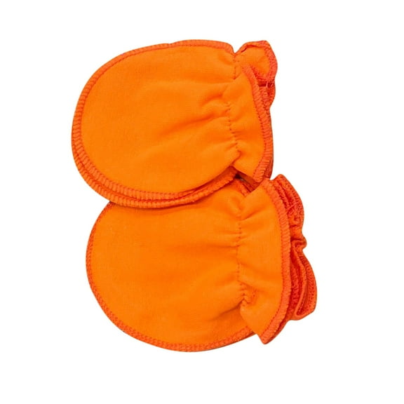LHWEN Baby Gloves Anti Scratch 2 Pairs Soft Cotton Breathable Mittens Elastic Fit Chewable Thin Glove Bag for 0-6 Months Unisex Comfortable Skin-Friendly Design Ideal for Summer Scratching and Biting