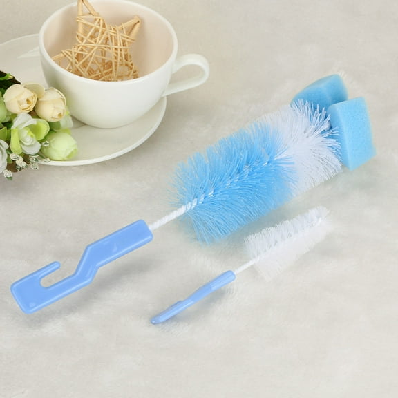 LHWEN Brush Teapot Baby Cleaning Brush Cleaning Spout Glass Cleaning Cup Kitchen Bar Soft Bristled Pp Stainless Steel Wire Heat Resistant 120 Degrees Celsius for Baby Bottles Hair Dryer Bottle Feeding