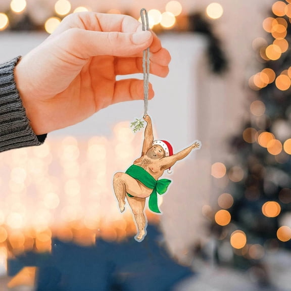 LHWEN Christmas Movie Hanging Plane Ornament Tree Decoration Car Mirror Acrylic Keepsake Multi-Purpose Decor Gift Tags Farmhouse Theme Parties Backpack Hanger