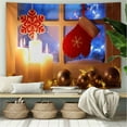 thumbnail image 1 of LHWEN Christmas Photography Background Blanket Studio Fabric Seamless Peach Skin with Santa Reindeer Xmas Tree Two Sizes Available for Home Decor Wall Hanging Bedspread Tablecloth Versatile, 1 of 7