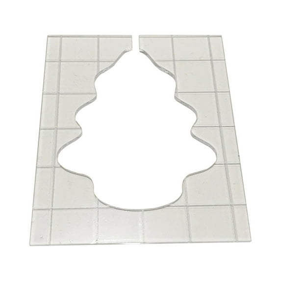 LHWEN Christmas Quilting Template Set 5- DIY Special-Shaped Acrylic Templates Sewing Patchwork Ruler for Arts Crafts Accurate and Versatile Templates for Holiday Designs Tree Star Ornament Bell