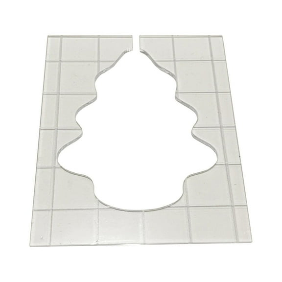 LHWEN Christmas Quilting Template Set 5- DIY Special-Shaped Acrylic Templates Sewing Patchwork Ruler for Arts Crafts Accurate and Versatile Templates for Holiday Designs Tree Star Ornament Bell