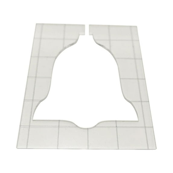 LHWEN Christmas Quilting Template Set 5- DIY Special-Shaped Acrylic Templates Sewing Patchwork Ruler for Arts Crafts Accurate and Versatile Templates for Holiday Designs Tree Star Ornament Bell