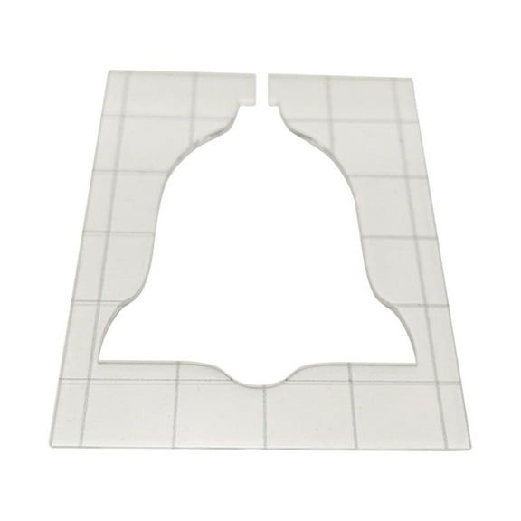 LHWEN Christmas Quilting Template Set 5- DIY Special-Shaped Acrylic Templates Sewing Patchwork Ruler for Arts Crafts Accurate and Versatile Templates for Holiday Designs Tree Star Ornament Bell