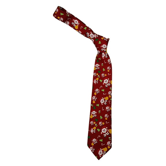 LHWEN Christmas Tie Men's Printed Snowman and Reindeer Design Festive Party Tie Perfect for Winter Holidays Great Gift for Yourself or Loved Ones Fun and Special Christmas Print Ideal for Holiday