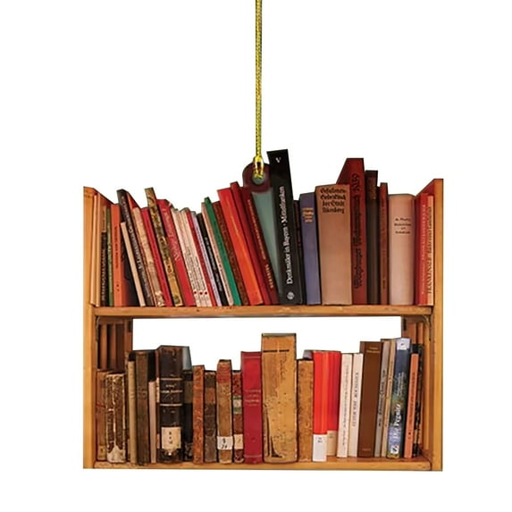 LHWEN Christmas Tree Ornament Creative Book Design Holiday Home Decoration Easy to Install Reusable Wall or Door Décor Lightweight Vertical Decorations for Mysterious Atmosphere Perfect