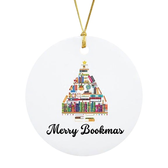 LHWEN Christmas Tree Ornament Creative Book Design Holiday Home Decoration Easy to Install Reusable Wall or Door Décor Lightweight Vertical Decorations for Mysterious Atmosphere Perfect