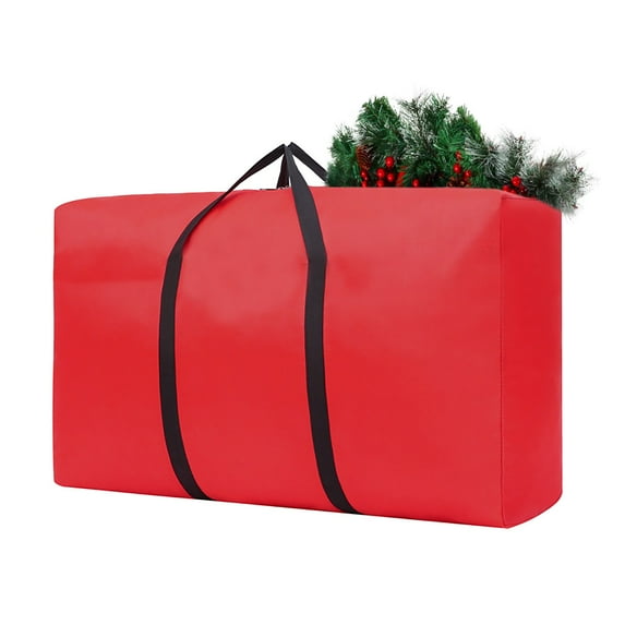 LHWEN Christmas Tree Storage Bag 21x14x6.5 Tear- Large Capacity Easy Carrying Artificial Tree Organizer Home Decor Holiday Storage Solution