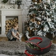 thumbnail image 1 of LHWEN Christmas Tree Storage Organizer Bag with Handle Holiday Decoration Storage for Ornaments and Trees 210D Material Double Zipper Design for Easy Access Your Artificial Tree Multiple, 1 of 7