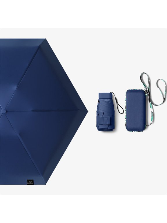 Compact Travel Umbrella Windproof Sun Lightweight Portable Parasol with Case for Purse Fits Men Women Kids Ideal for Rain and Sun Outdoor Daily Use