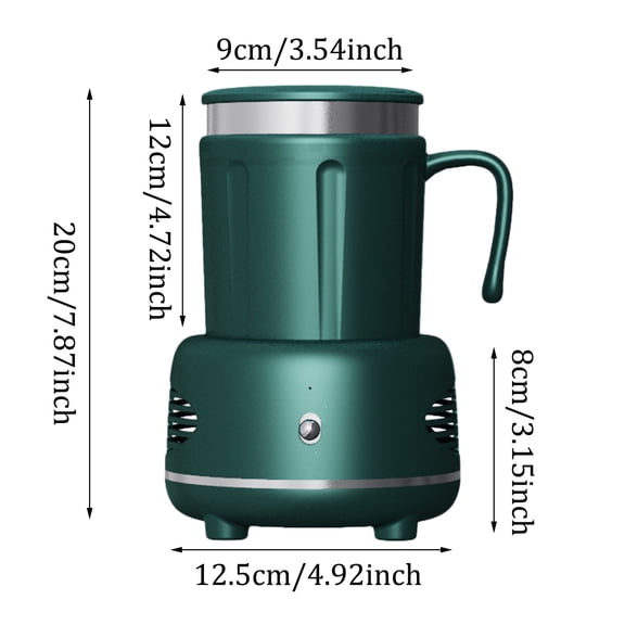 LHWEN Cup Cooler Coffee Warmer Desktop 2IN1 31℉ 46℉ Coffee Tea Drinks Mug Warmer Cooler for Water Milk Beer Cocoa Rapid Heating and Electric Beverage Plate Portable Suitable for Home Parties