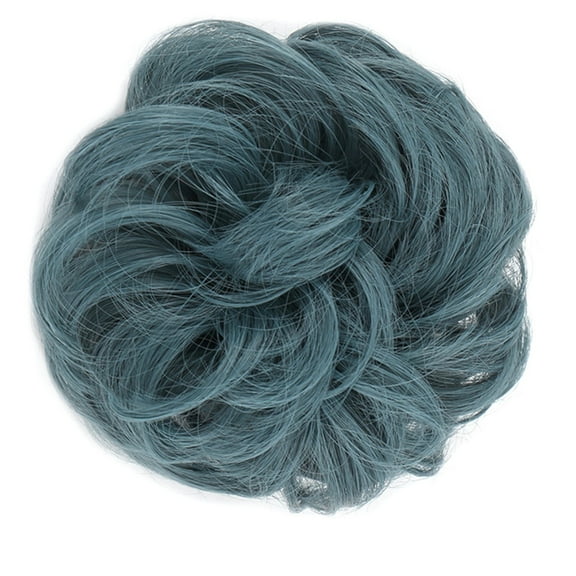 LHWEN Curly Bun Extension Messy Bun Hair Piece Scrunchie Updo Wrap Hair Extensions Beauty Salon Straight Hair Fun Lace Wavy Curls Braided Hair Synthetic Hair bohon Perfect for Party Everyday