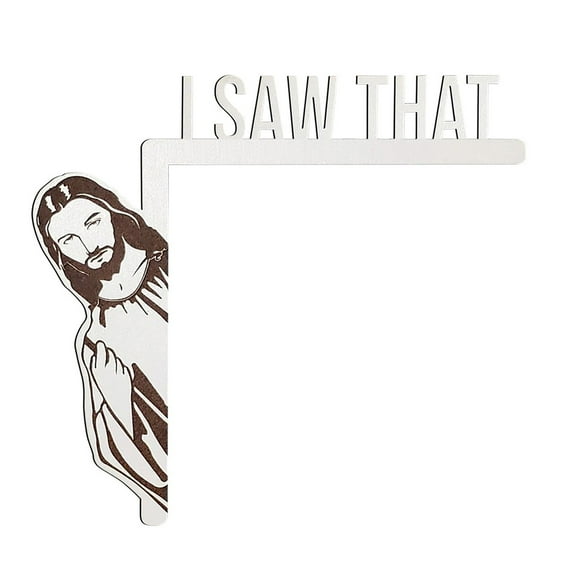 LHWEN Door Frame Sitting Angel Wood Pendant Decorative Corner Trim Home Doorway Sculpture Hand-Finished Ornament for Nursery Bedroom Outbuilding Easy to Install and Clean