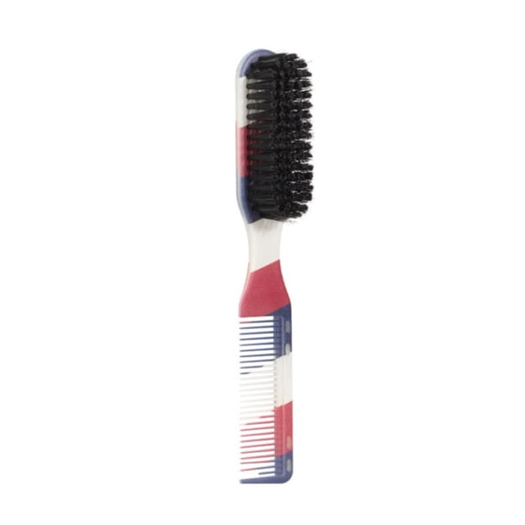 LHWEN Double Headed Fade Brush and Comb Set for Men and Women Multi Functional Hair Styling Beard Grooming Tool for Salon and Home Use PP and Nylon Comfortable and Skin Friendly