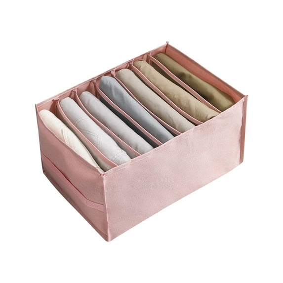 LHWEN Drawer Bag Separator Cationic Wardrobe Storage Box Foldable Storage Box High Quality Colorfast Washable Space Saving Independent Compartments for Efficient Sorting Home Textile Storage