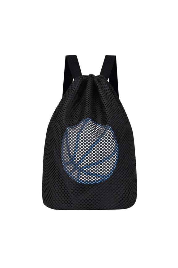 Drawstring Backpack Sports Bag with Large Capacity Zipper Pockets Lightweight and Sack with Inner and Front Pockets for Gym Yoga Travel Camping Machine Washable Multipurpose Bag for Daily Use