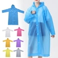 thumbnail image 1 of LHWEN EVA Reusable Raincoat Thickened Adult Poncho for Hiking and Outdoor Activities Lightweight and Portable Rain Gear for Men and Women Friendly and Tear- Suitable for Travel Camping and Sports, 1 of 3