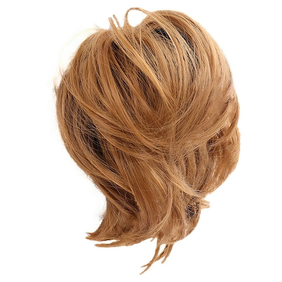 LHWEN Female Hair Bag Ball Head Wig Button Flower Bag Wig, Hair Ring, Round Hair, , Bun, Female Hair Bag, Ball Head Wig, Button Flower Bag Beauty Salon Straight Hair Fun Lace Wavy Curls Braided Hair