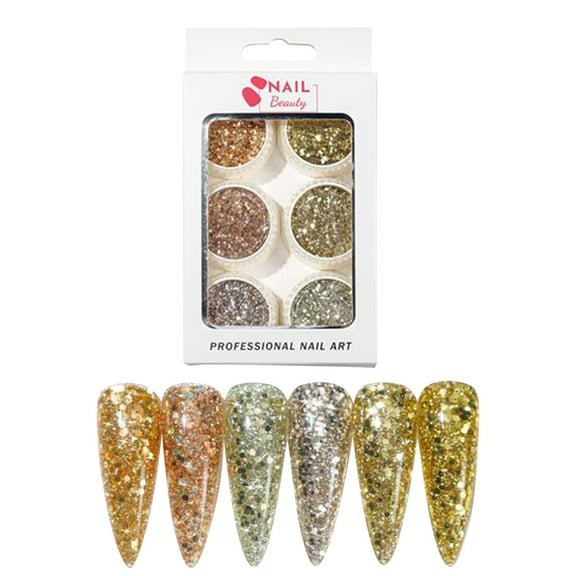 LHWEN Festival Glitter Fine Cosmetic Eyeshadow Hair Chunky Nail Gold Glitter Resin for Face Body Nails Makeup Crafts Party Decoration Multi-Use Sparkling Effects for Festivals Weddings Hallowe-en
