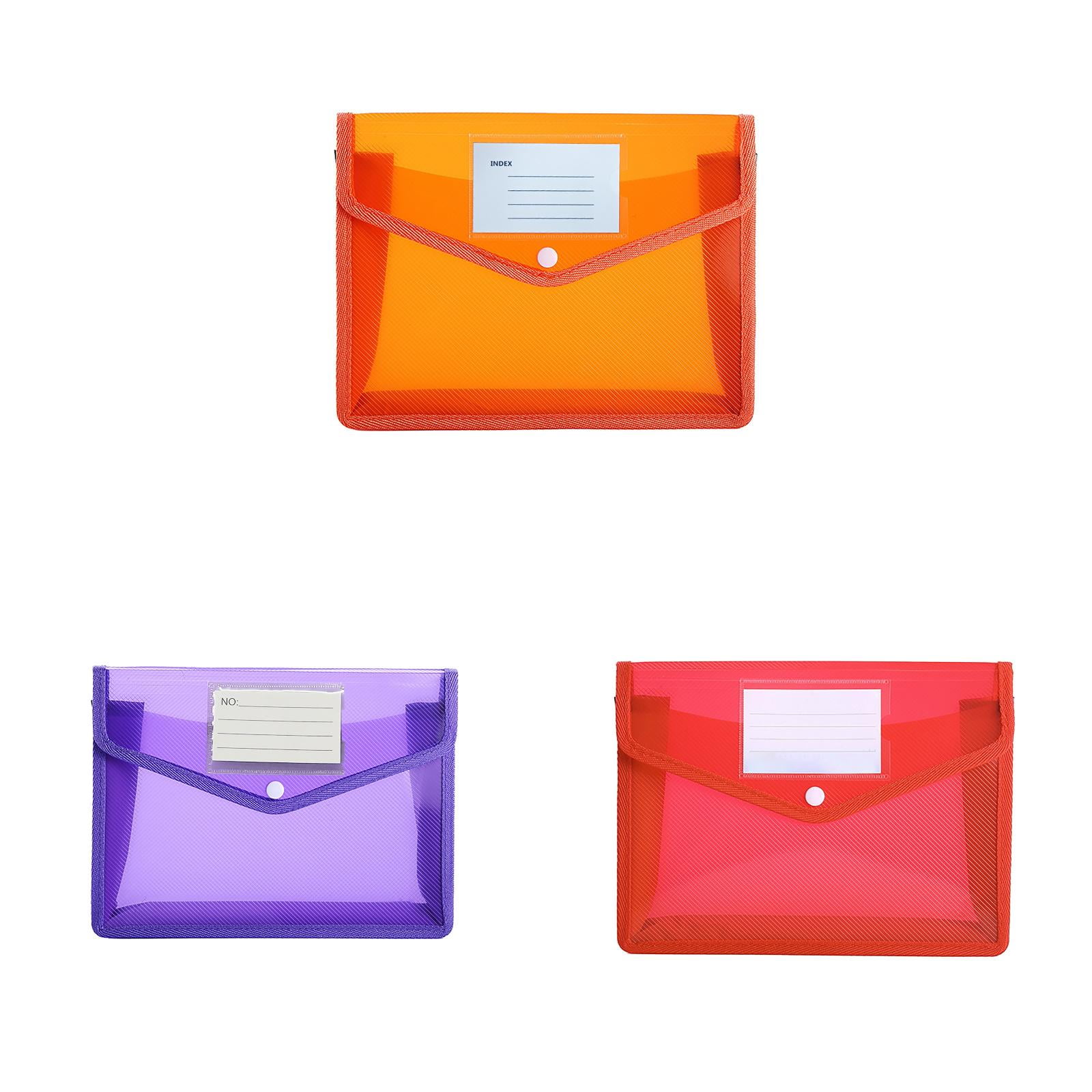Transfer Button Folder LHWEN Folder File With Snap Document Wallet Expanding File Button ...