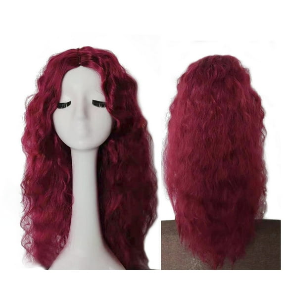 LHWEN Glueless Curly Human Hair Lace Front Wig Natural Look High Temperature Fiber Adjustable Cap Breathable Soft Comfortable Easy to Washable for Daily Use Parties Fashion Events Realistic Appearance