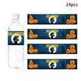 thumbnail image 1 of LHWEN Halloween Water Bottle Labels 24 Pieces Stickers Wrap Around Water Bottles Holiday Party Decorations Self-Adhesive Halloween Theme Classic Designs Pumpkins Skeletons Bats 9.44 x 1.96 Inches, 1 of 5