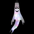 thumbnail image 1 of LHWEN Halloween Windsocks White LED String Lights 47.2 Inch Light Up Hanging Outdoor Decorations Battery Operated Halloween Party Yard Decor Premium Material Polyester Fabric Copper Wire Upgrade, 1 of 4