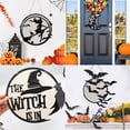 thumbnail image 1 of LHWEN Halloween Wooden Ornaments Witch Bat Cat Decoration Pendant Wood for Living Room Bedroom Hanging Decor for Walls Doors Porch Perfect Size with 60cm Wire and Hook Ideal, 1 of 8