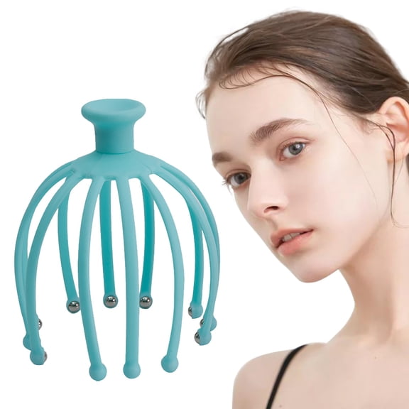 LHWEN Head Massager Soul Extractor Twelve Detachable Prongs Full Head Scalp Massage Adjustable Size Calming Head Scratcher Stimulates Scalp Blood Circulation 360 Prongs Gentle Pressure Point Massage
